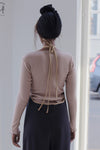BASERANGE Taffeta Long Sleeve T-Shirt TOTVL-RC-AU23 Dehydrated Beige